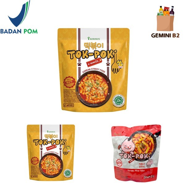 

⭐ COD ⭐ Korinus K-Bunsik Tokpoki / Tteokbokki / Toppoki / Instan 140gr - Original Spicy