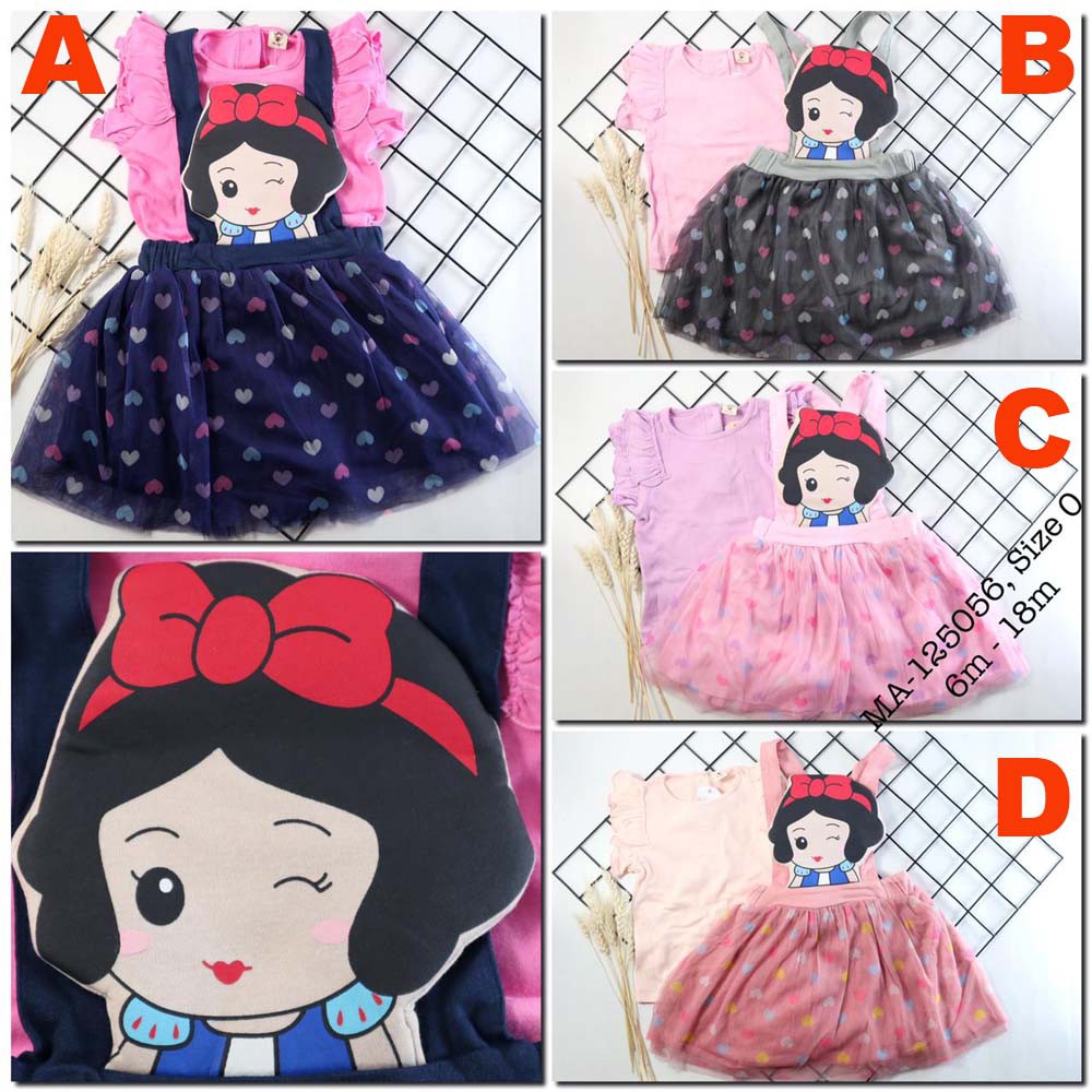 Baju Bayi Perempuan Overall Baju Bayi Snow White Premium