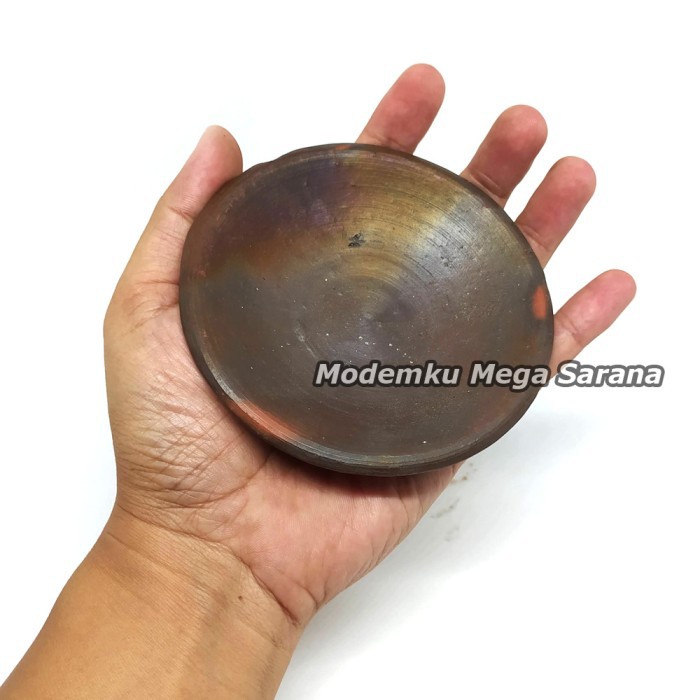 Tempat Sambal Gerabah Cawan D 10 cm - Piring Cobek Cowek Tanah Liat