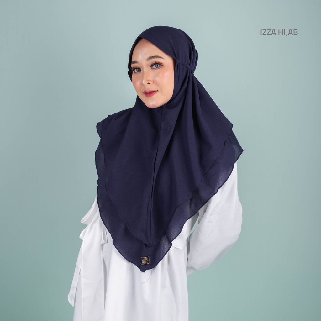 Bergo maryam 2 layer / hanna siria 2 layer / maryam tali 2 layer diamond premium italiano by izza