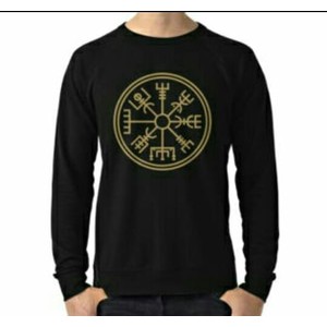 Tshirt Viking Compass, Baju Kaos Lengan Panjang Viking Compass