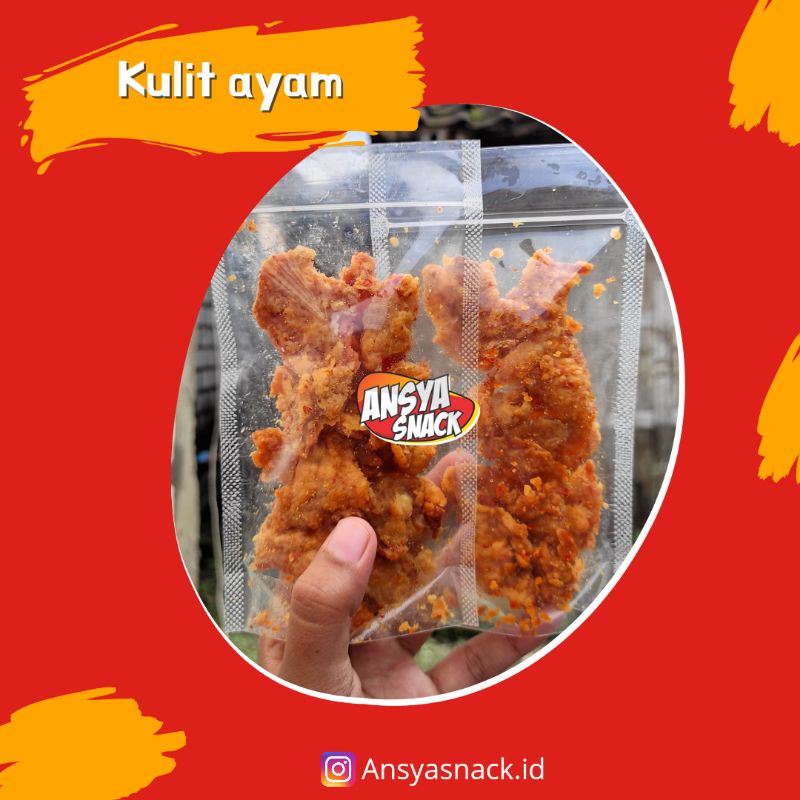 Jual Kulit Ayam Crispy Ansya Snack Kripkul Shopee Indonesia