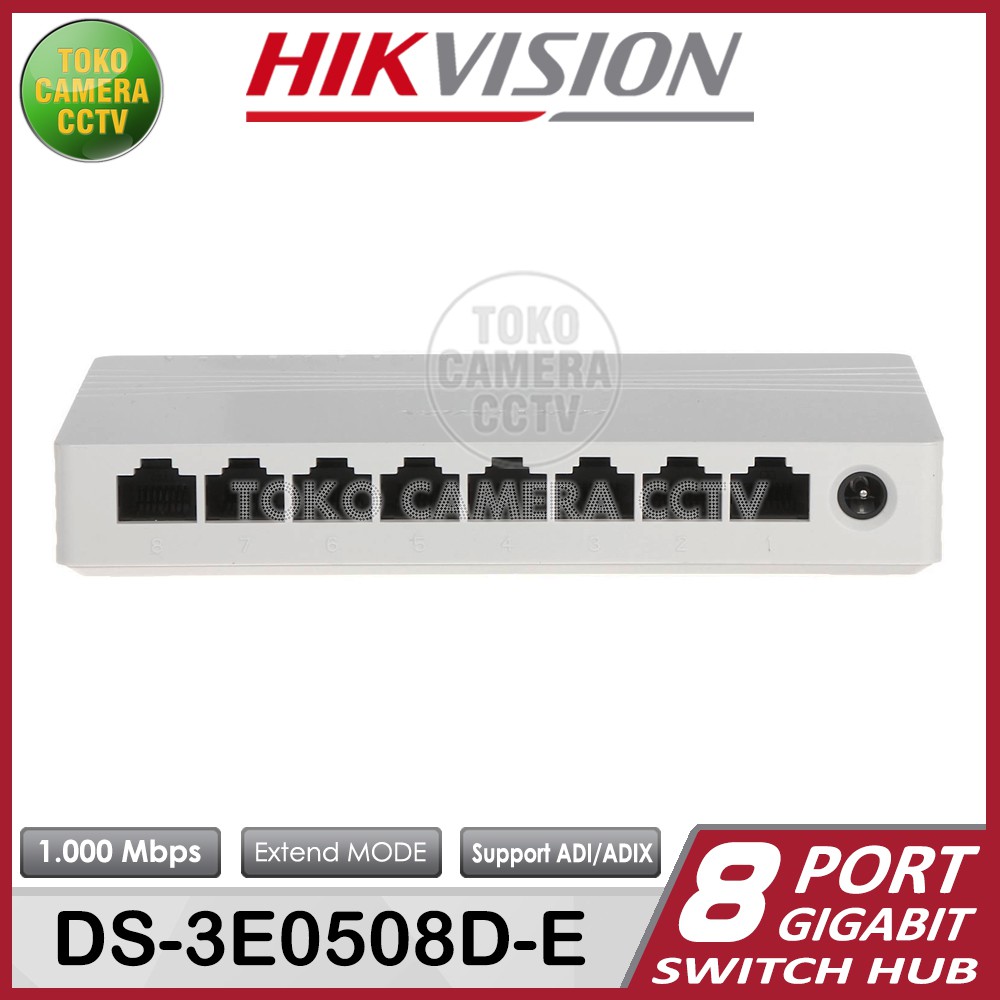 SWITCH HUB GIGABIT HIKVISION 8 PORT