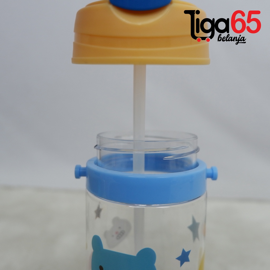 365 WATER BOTTLE #41093 Botol Minum Anak Karakter Fancy BPA Free Dengan Sedotan