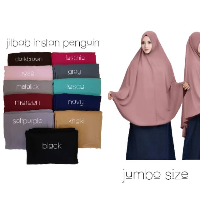 Jilbab Pinguin Jumbo