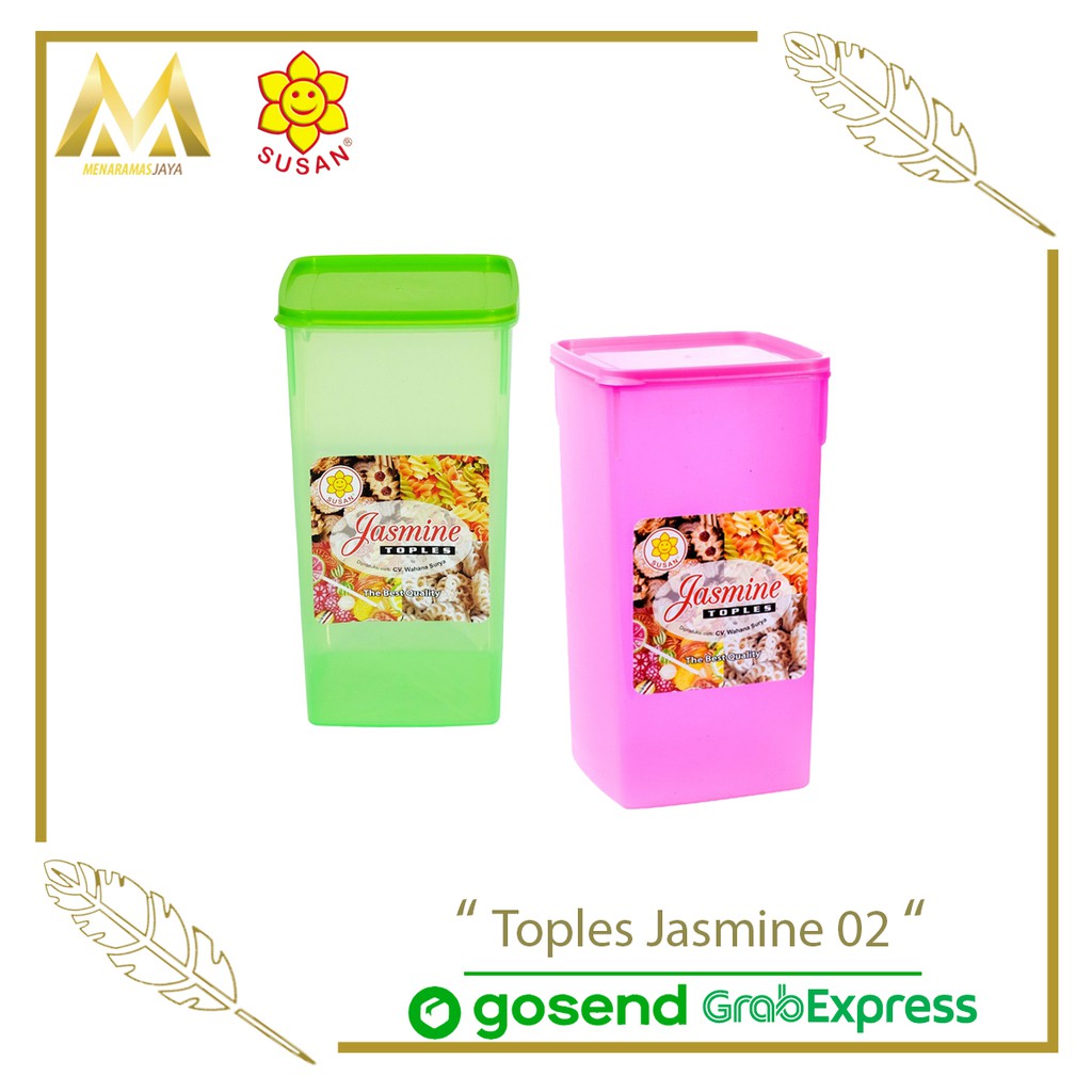 

Toples Plasstik/ Toples Kue Kering/ Toples Kotak/ Wadah Kotak/ Toples Jasmine 02 - Susan