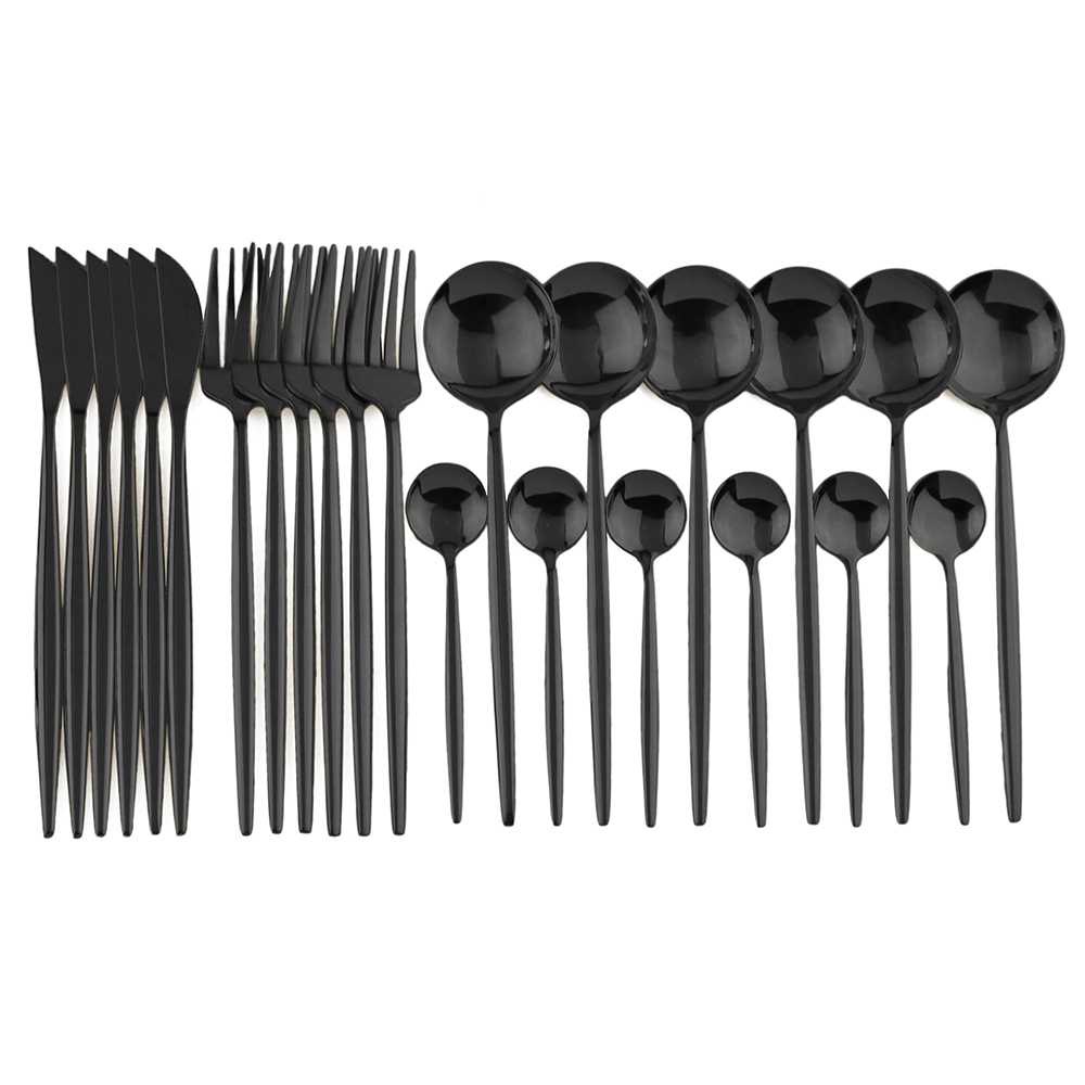 Uniturcky Perlengkapan Makan Sendok Garpu Pisau Set 24 PCS - UT421