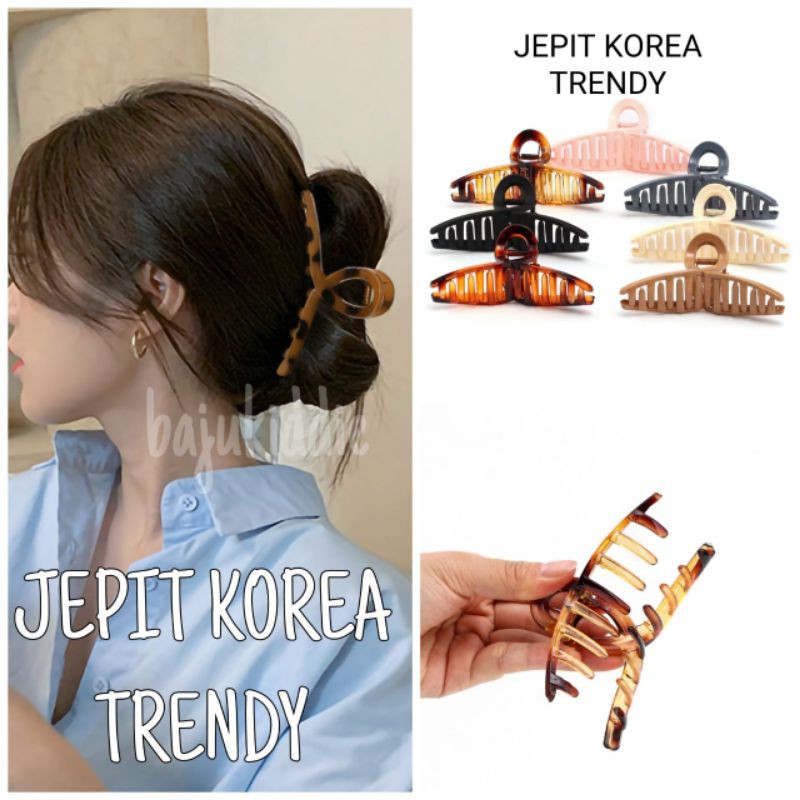 JEPIT KOREA TRENDY BESAR / JEPITAN RAMBUT KOREA / AKSESORIS MANDI WANITA / JEDAI IMPORT CEPOL