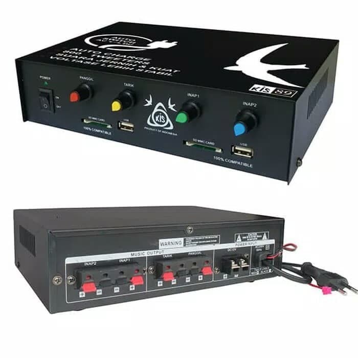 Player Walet KIS 89 Mesin Pemanggil Walet 4 Channel Low Voltage Auto Charge