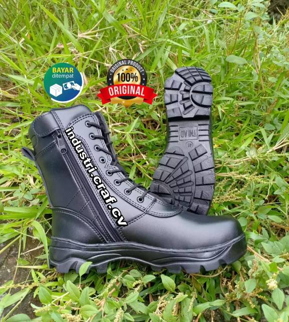 Sepatu PDL TNI AD Satpam Security Sepatu Dinas Lapangan Kerja Polri Polisi Banser Berkualitas