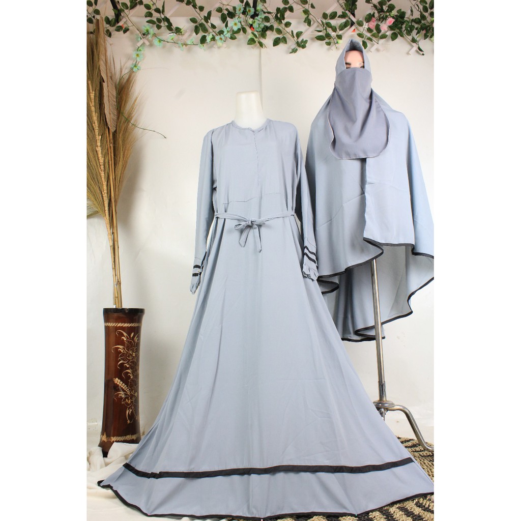 GAMIS CADAR SET SYARI WOLFIS TERBARU REMAJA ANAK MUSLIM MUSLIMAH ISLAMI FASHION STYLE KHIMAR JILBAB