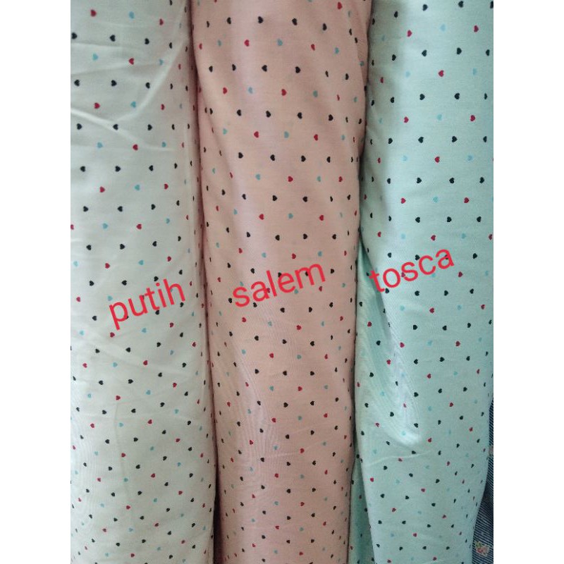 kain katun jepang motif love/bahan jepang motif love japan design