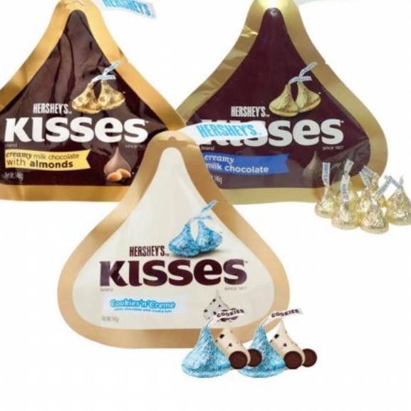 

(COD) ..!>. 775STA HERSHEY'S Kisses Creamy Milk Chocolate 36 Gr - Cokelat Coklat Mini
