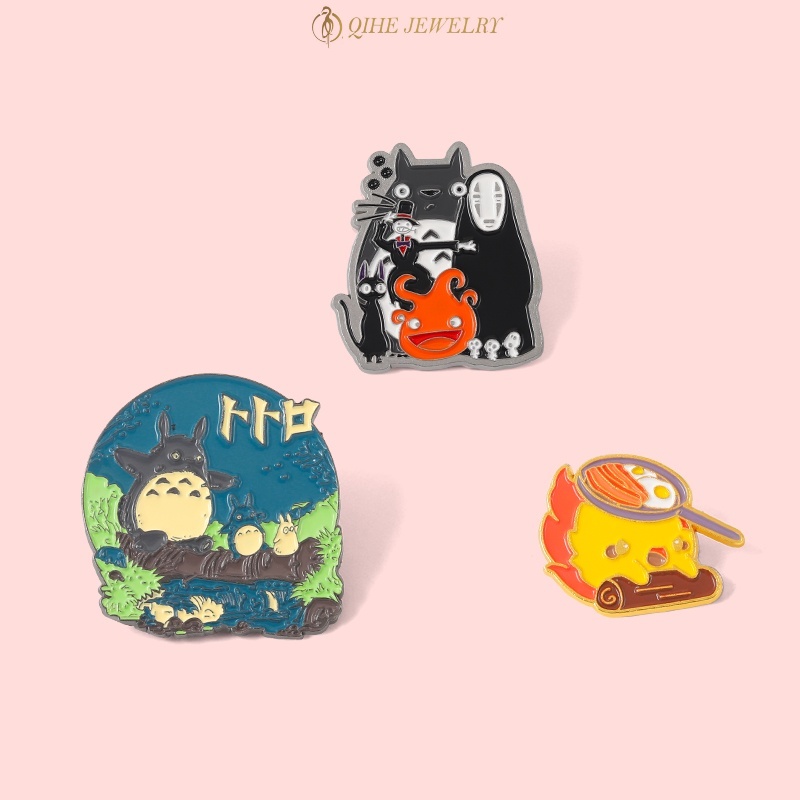 Bros Pin Enamel Desain Kartun Anime Protagonist 3 Gaya Untuk Hadiah