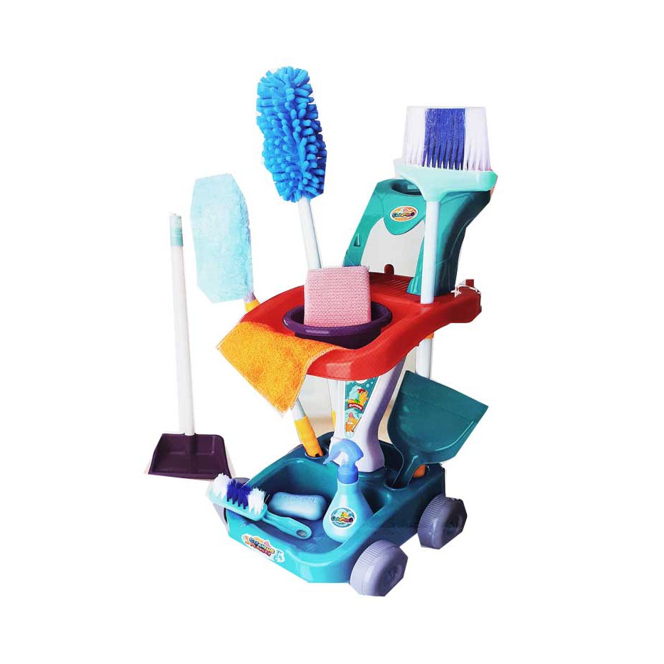 Mainan Vaccum Cleaner trolley vacum cleaning set