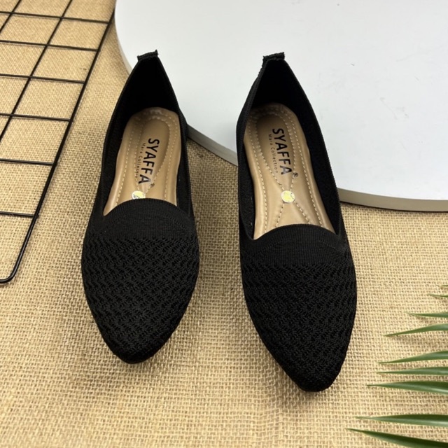 MARASYAFFA - SEPATU FLAT WANITA RAJUT MS25