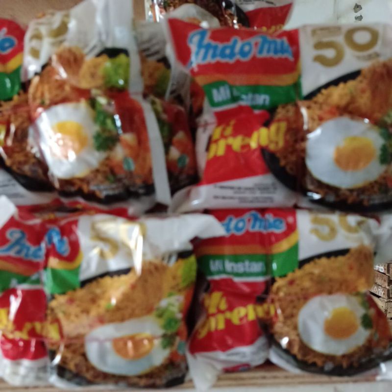 Indomie Goreng/celor /rendang/kari ayam per 5 pcs