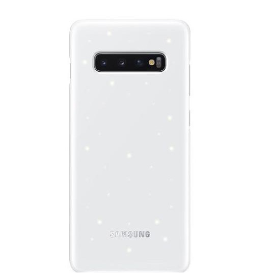 AKsesoris HP Original Samsung Galaxy S10 LED Back Cover - white