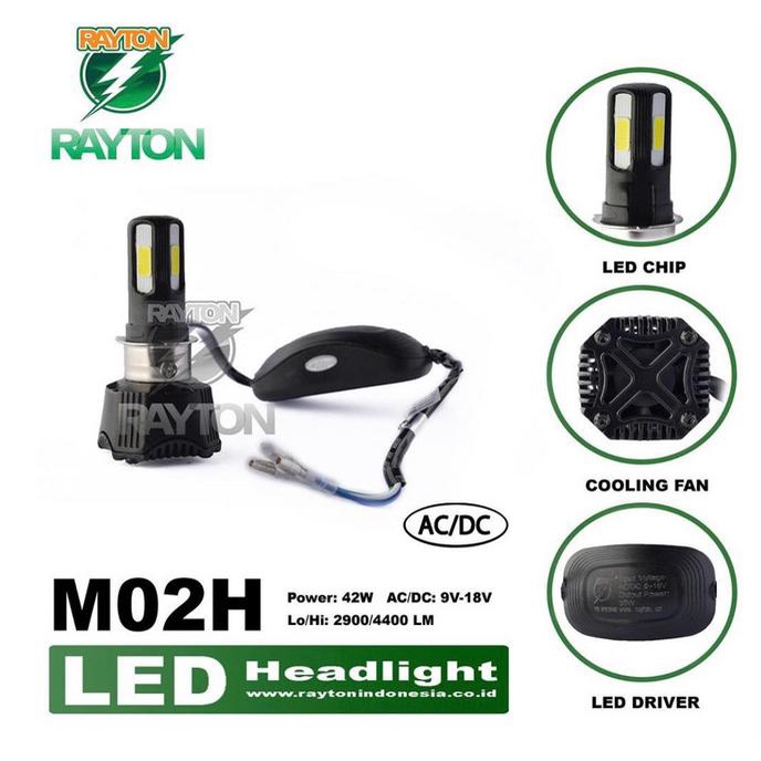 RTD Led Lampu Utama Headlamp LED RTD M02H Original