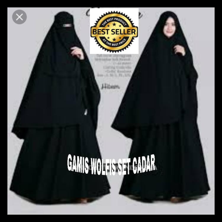 BAJU GAMIS TERBARU/ GAMIS MURAH/ GAMIS SYARI SET/ HIJAB MURAH SET