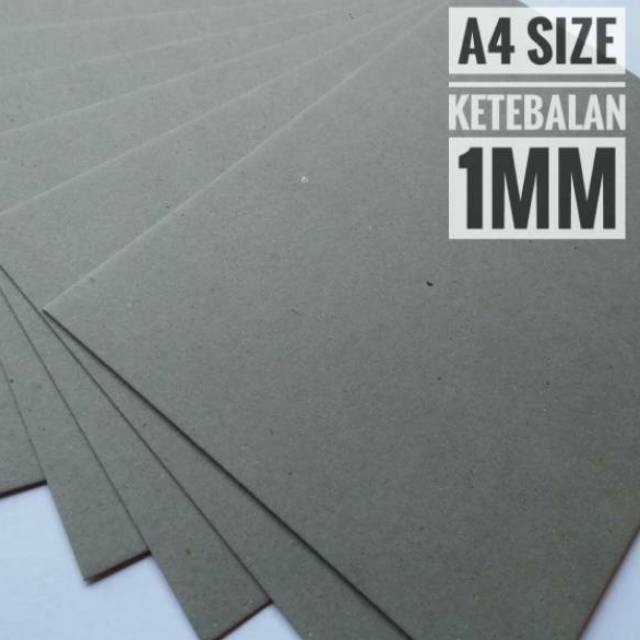

( 10 Lembar ) Kertas Board No 50 Karton 1 mm Uk A4 21 cm X 29.7 cm