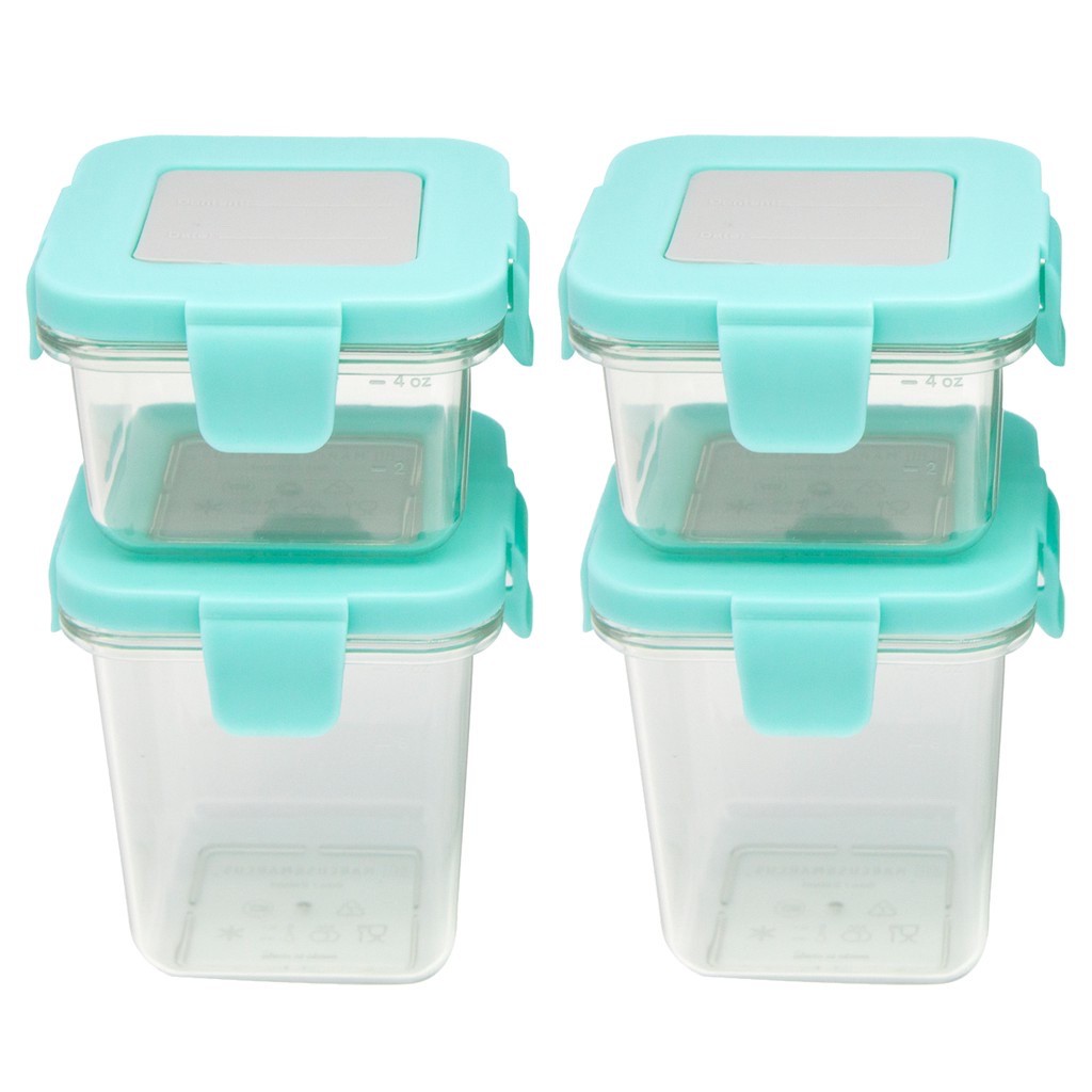 Marcus&amp;Marcus Tritan air tight container 120ml x 2 + 240ml x 2