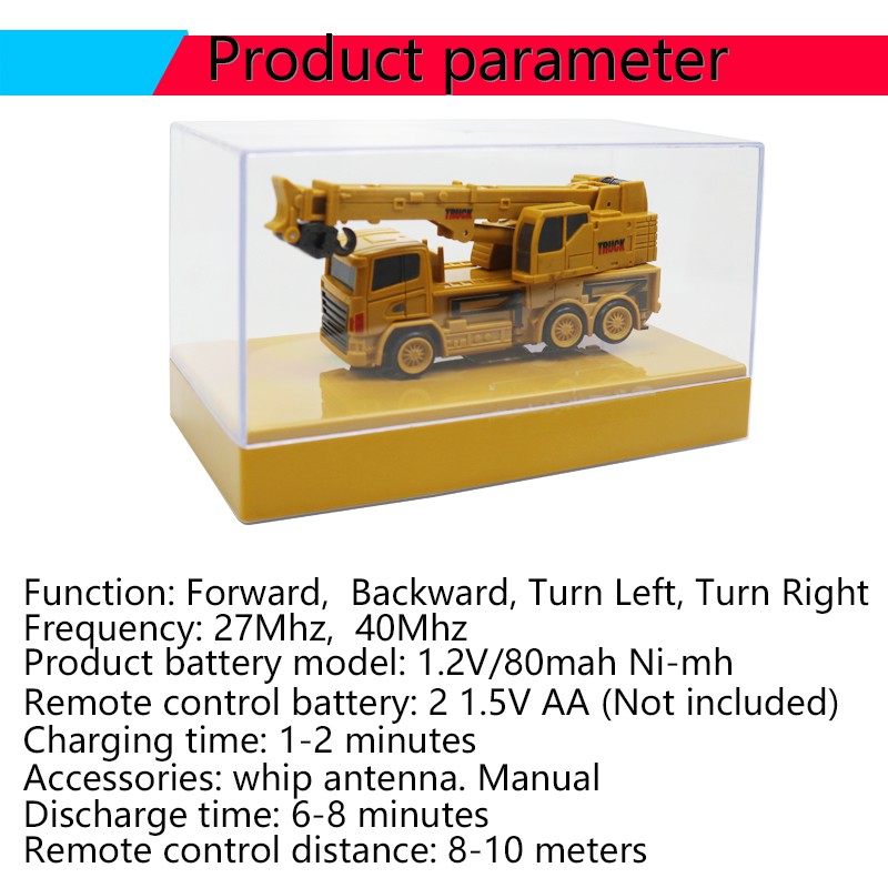 Mainan Anak Remote Control Mobil Mainan Teknik Termasuk Excavator /Crane / Dump Truck Remote Control