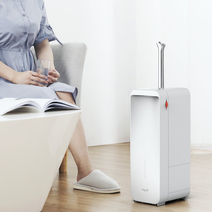 Deerma LD300 Air Humidifier 5L Smart Diffuser With Oil Aromatherapy Uap Ultrasonic Standing Portable 5 Liter Melembabkan Pelembab Penyegar Udara Dikamar Ruang tamu Kantor Rumah