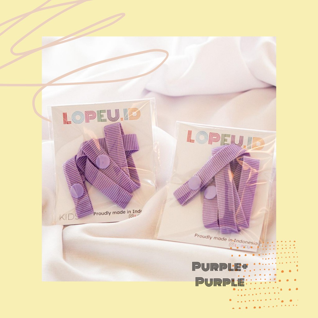 Strap Masker Korea Lopeu Ungu + Ungu