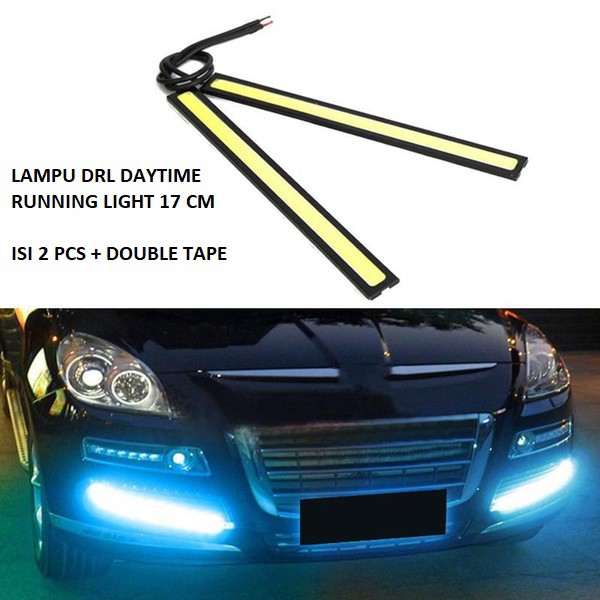 (2 PCS ) Lampu DRL Daytime Running Light Plasma 17 cm