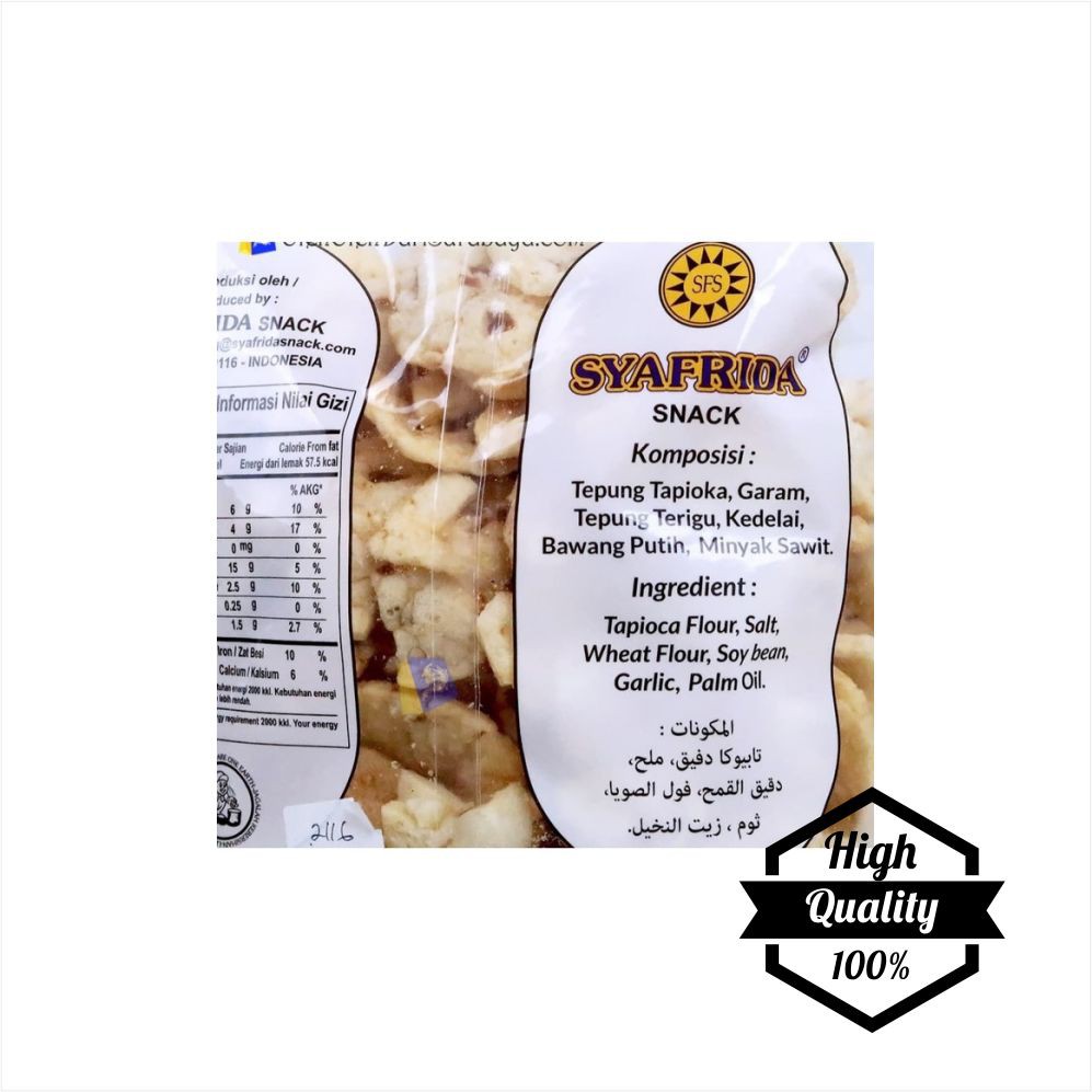 

Termurah Syafrida Kerupuk Tempe 200 Gr Original