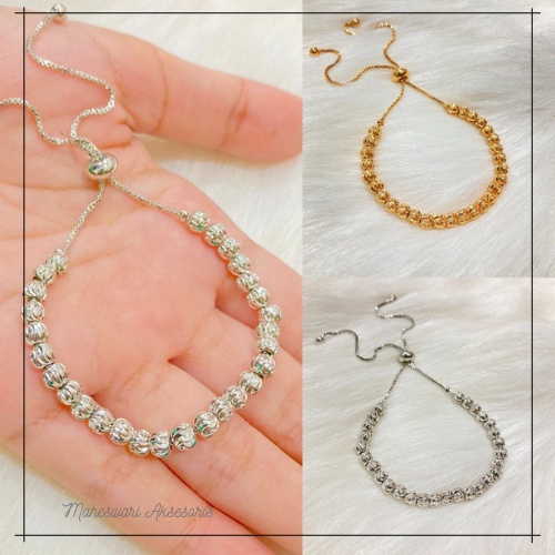 Gelang Wanita Gelang Serut Lapis Emas Vintage Xuping Aksesoris Perhiasan Wanita Import Terbaru MA197