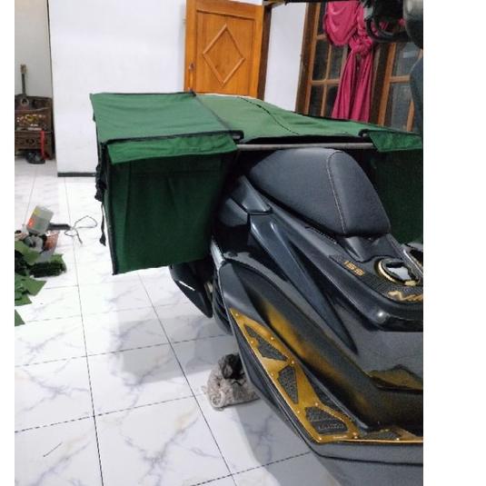 Recomended.. Tas Pos TEGAR JAYA JUMBO / Tas Obrok  Motor Terpal Tenda TNI /Tas Krombong Motor/Tas ku