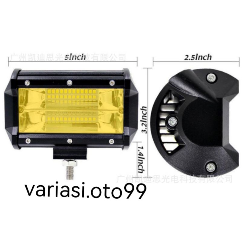 Lampu Tembak Sorot Cree CWL WORKLIGHT 72W 24MATA Lampu LED Mobil &amp;  Motor