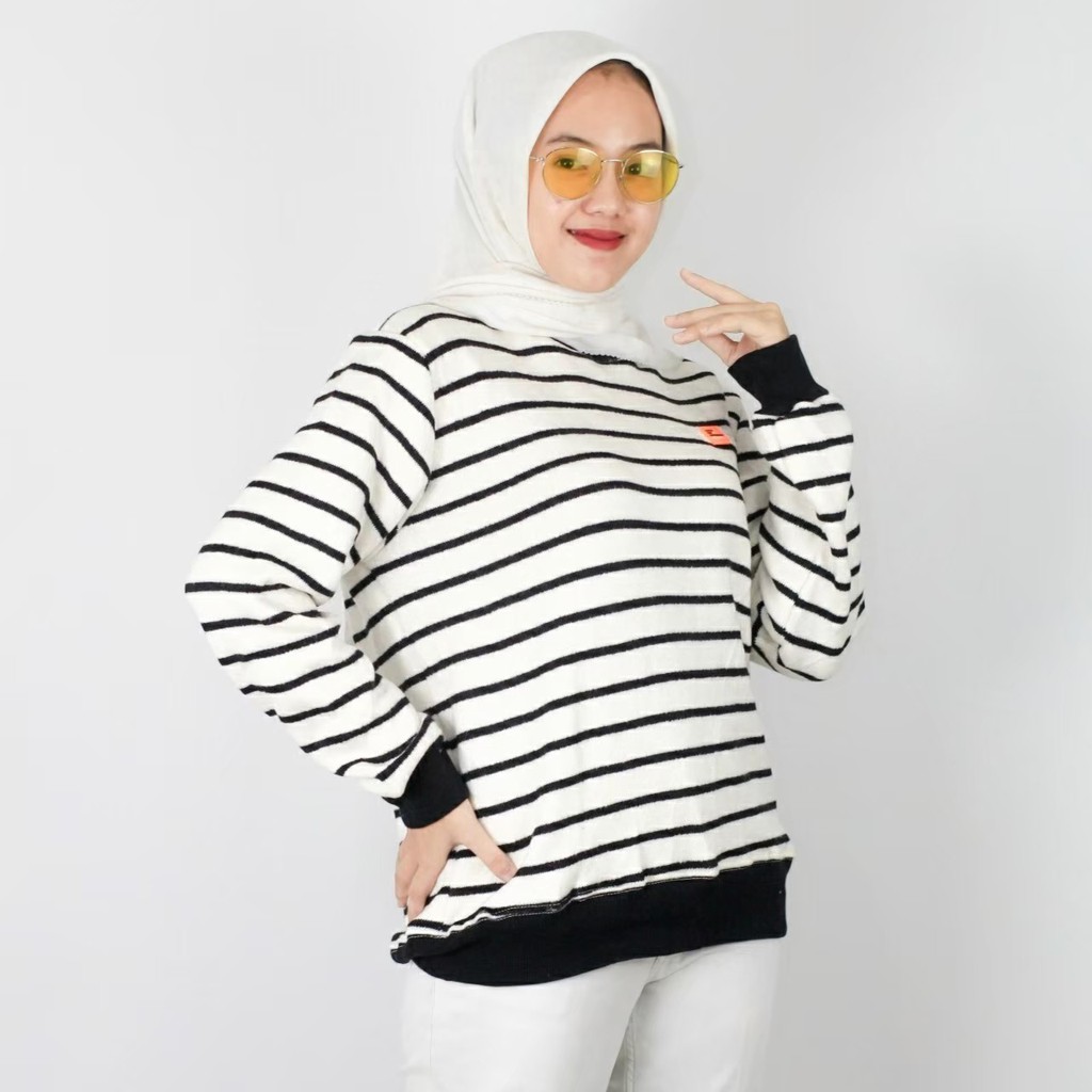 sweater hoodie polos Wanita dan pria murah keren kekinian hodie terbaru simple- BISA COD-CREWNECK