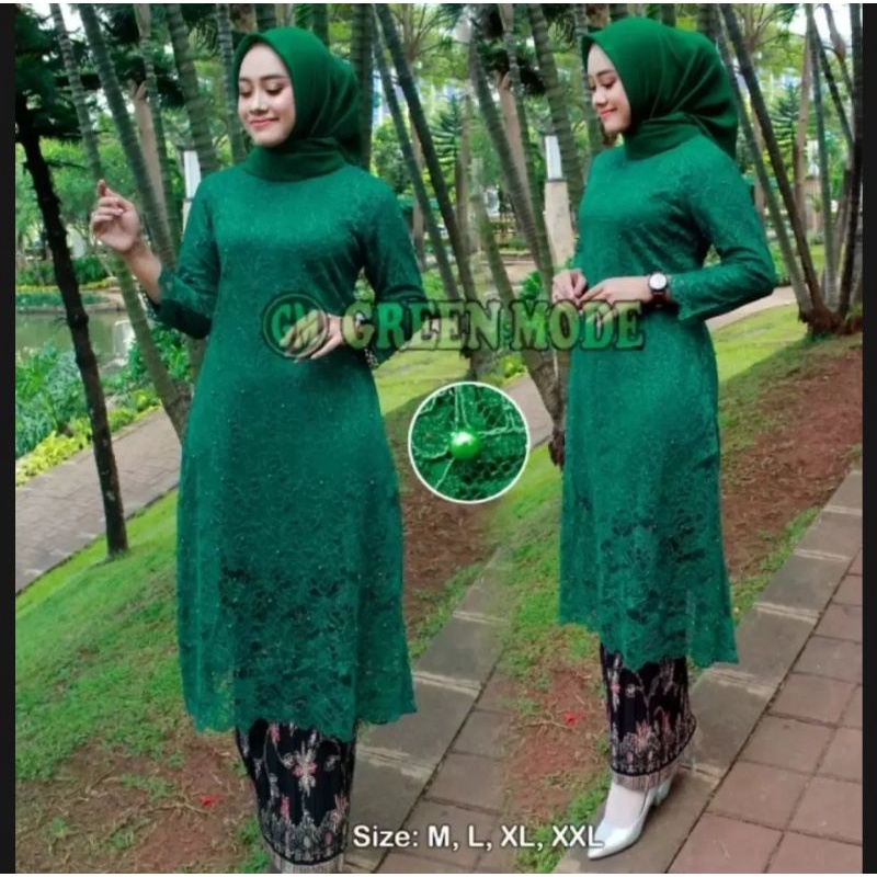 Set Kebaya Brokat Modern 2022//setelan Kebaya Jumbo Pesta/Baju Kebaya Termurah//baju tunik brokat pesta//Stelan Kebaya Brukat Terlaris/Seragam Pesta Kekinian/pakaian wanita/baju kurung/pakaian tradisional/pakaian wanita termurah/gamis kebaya modern 2022