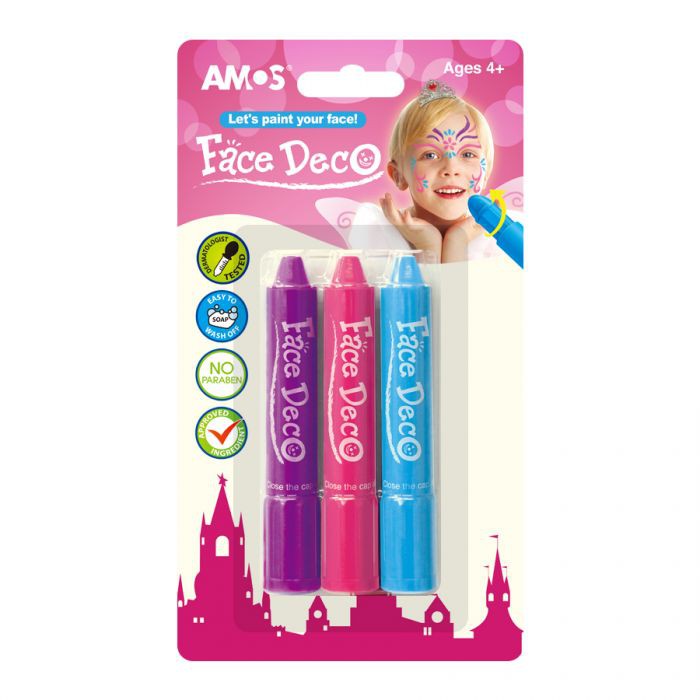 

BODY ART AMOS FACE DECO 3 COLORS ORIGINAL