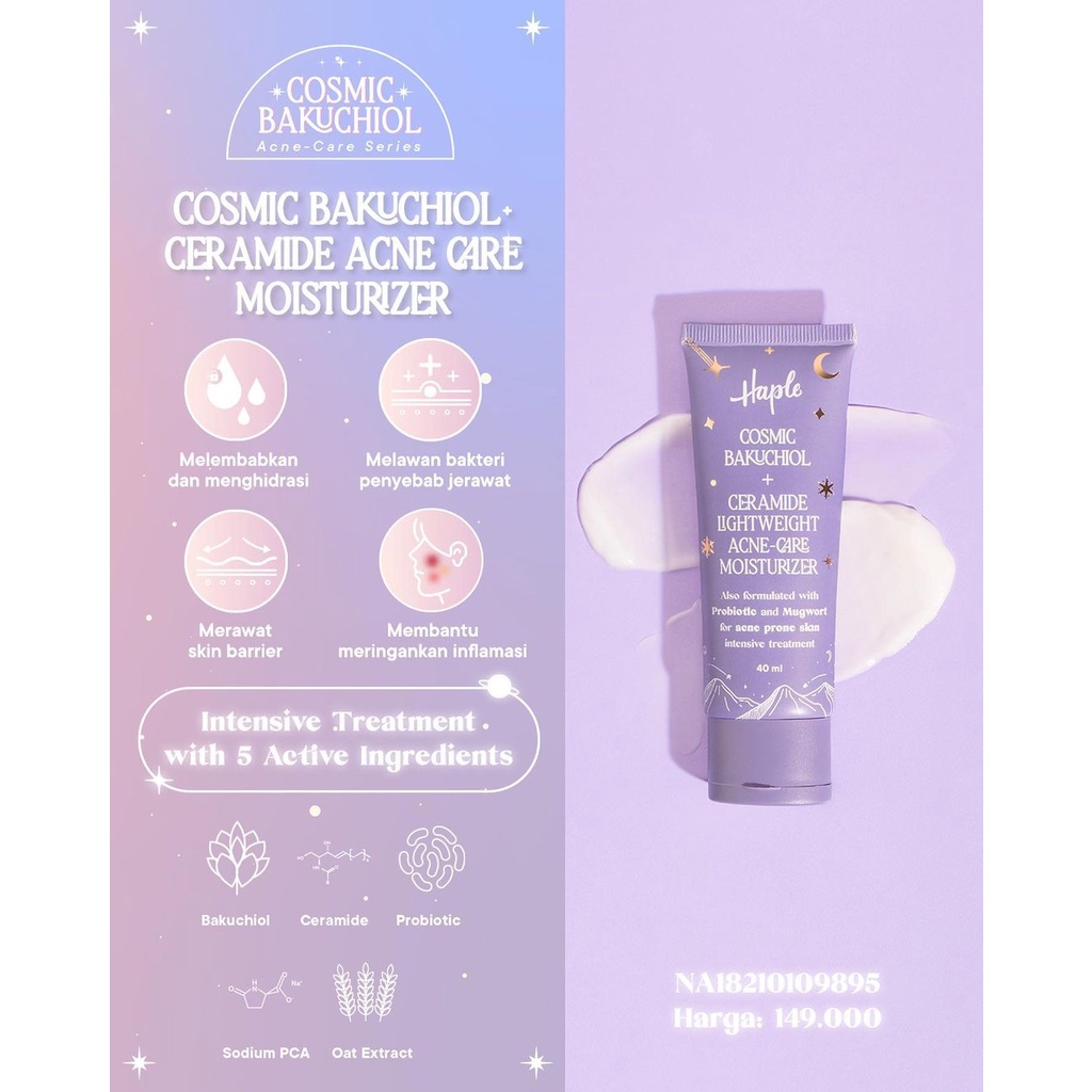 Haple Cosmic Bakuchiol + Mugwort Acne Care Series