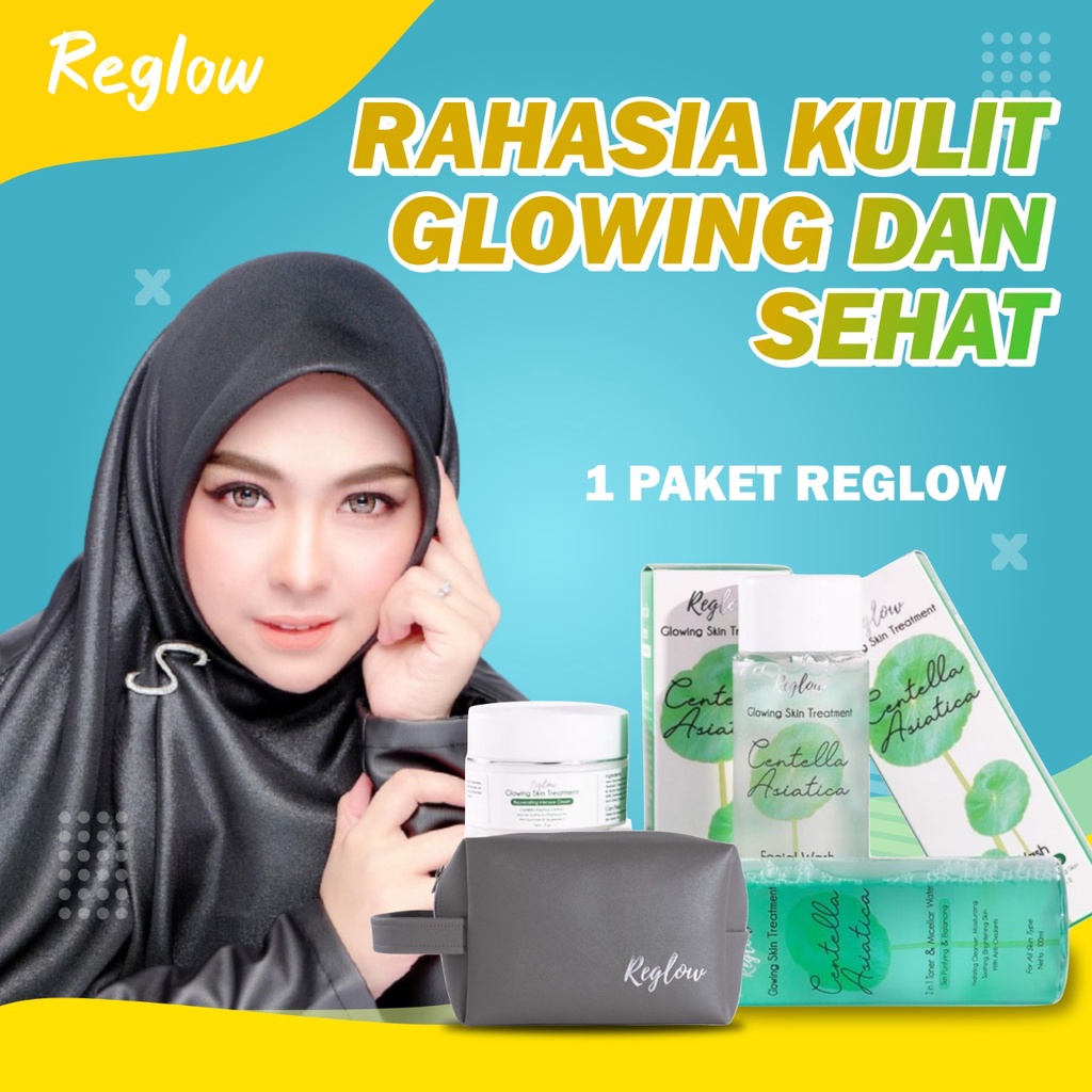 REGLOW SKINCARE ORIGINAL PAKET PERAWATAN WAJAH SKINCARE BPOM GLOWING SKINCARE AMAN UNTUK BUMIL DAN B
