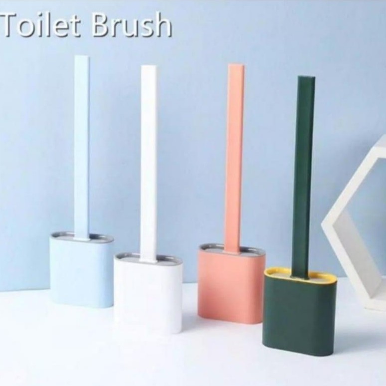 BRUSH TOILET SIKAT WC SILICONE / ELASTIS PEBERSIH WC