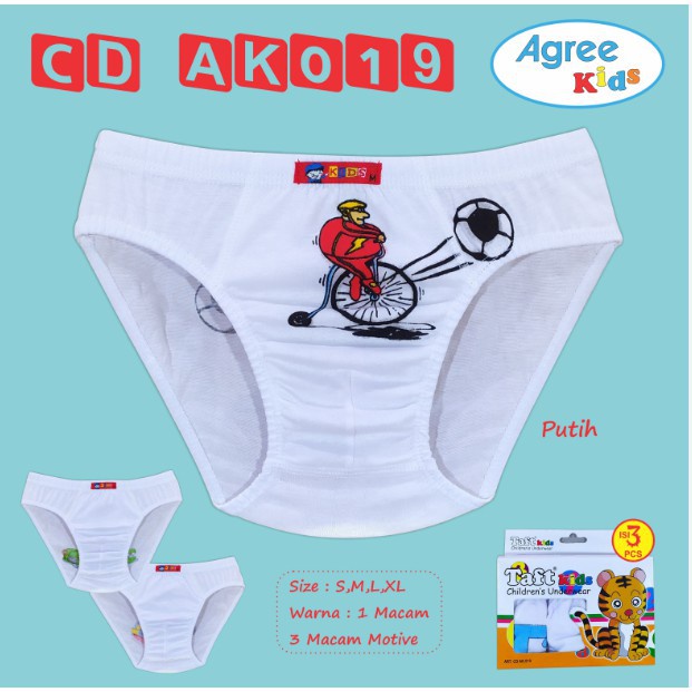 Agree Kids AK019- Celana Dalam Anak Cowok isi 3