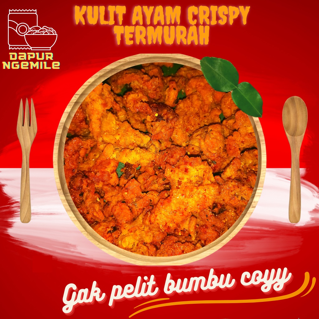 

Kulit Ayam Crispy Pedes Daun jeruk cikruh 85gram