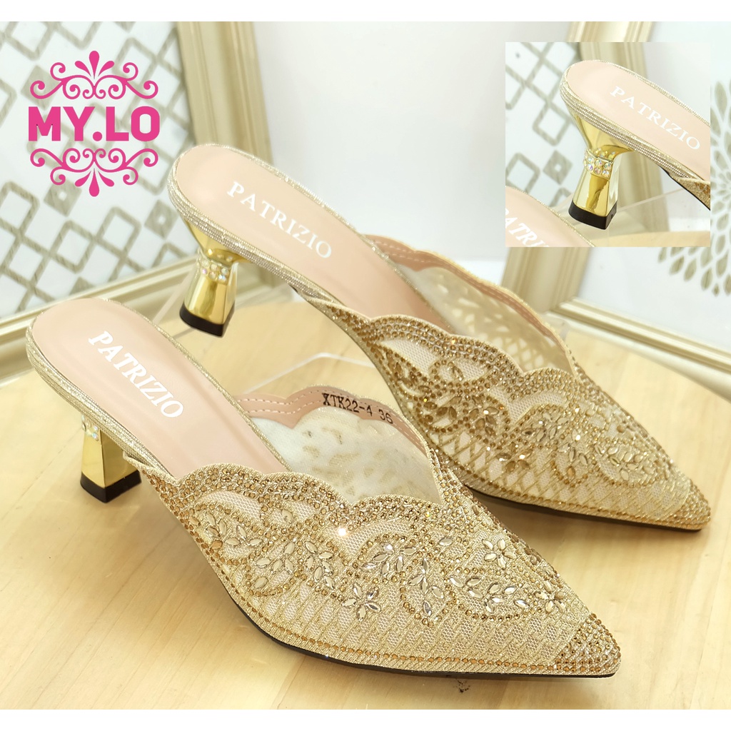 SANDAL PESTA WANITA HEELS WEDDING MEWAH ELEGAN PREMIUM