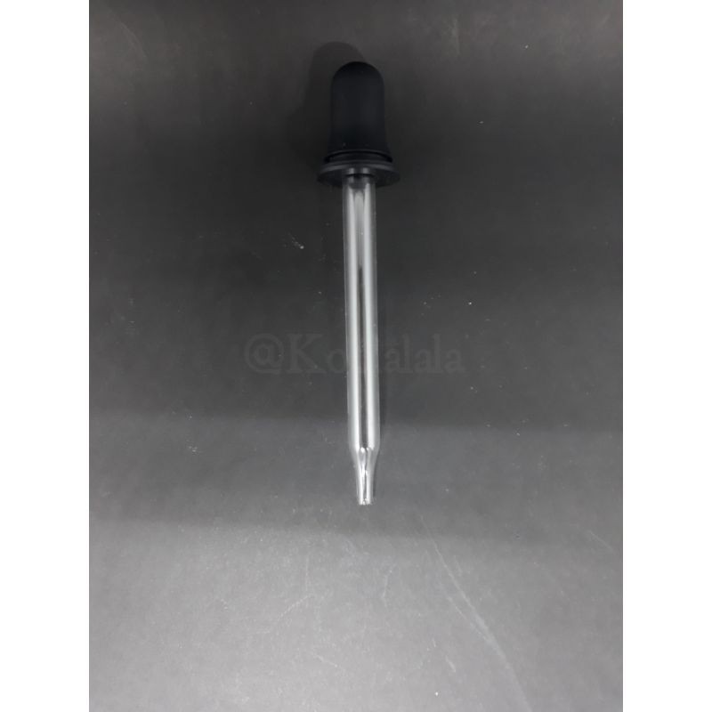 10PCS Pipet Kaca 30ml Lancip Dan Karet Hitam