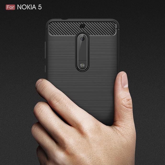 Case Silikon Carbon Nokia 5 Softcase Casing Kualitas Terbaik