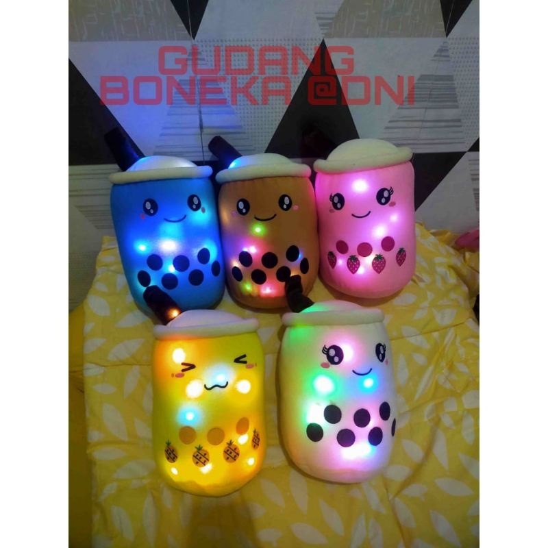 BONEKA BOBA LED UKURAN XL JUMBO VARIAN WARNA RASA BAHAN BERKUALITAS HALUS LEMBUT