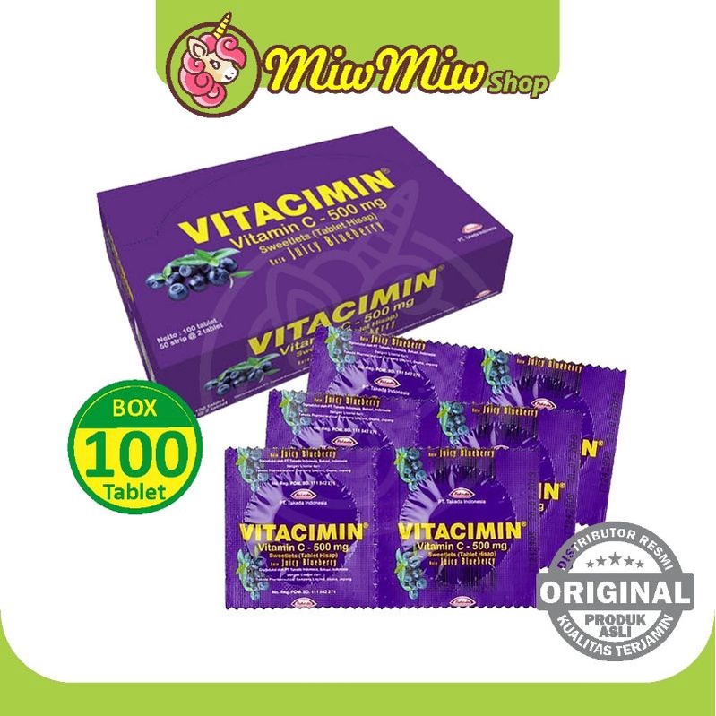 Vitacimin 1 box isi 100 tablet.