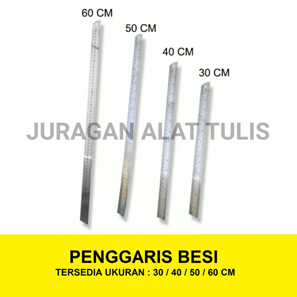 

PENGGARIS BESI 30 CM / 40 CM / 50 CM / 60 CM