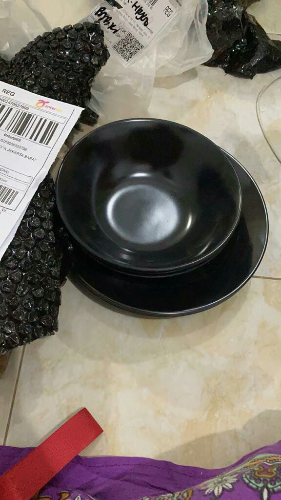 3 Pcs Mangkok Melamin Unika - Unica 907  (uk.sedang)