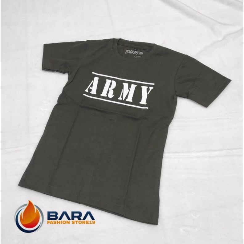 Baju kaos anak army / kaos distro anak army / fashion anak Barastore19